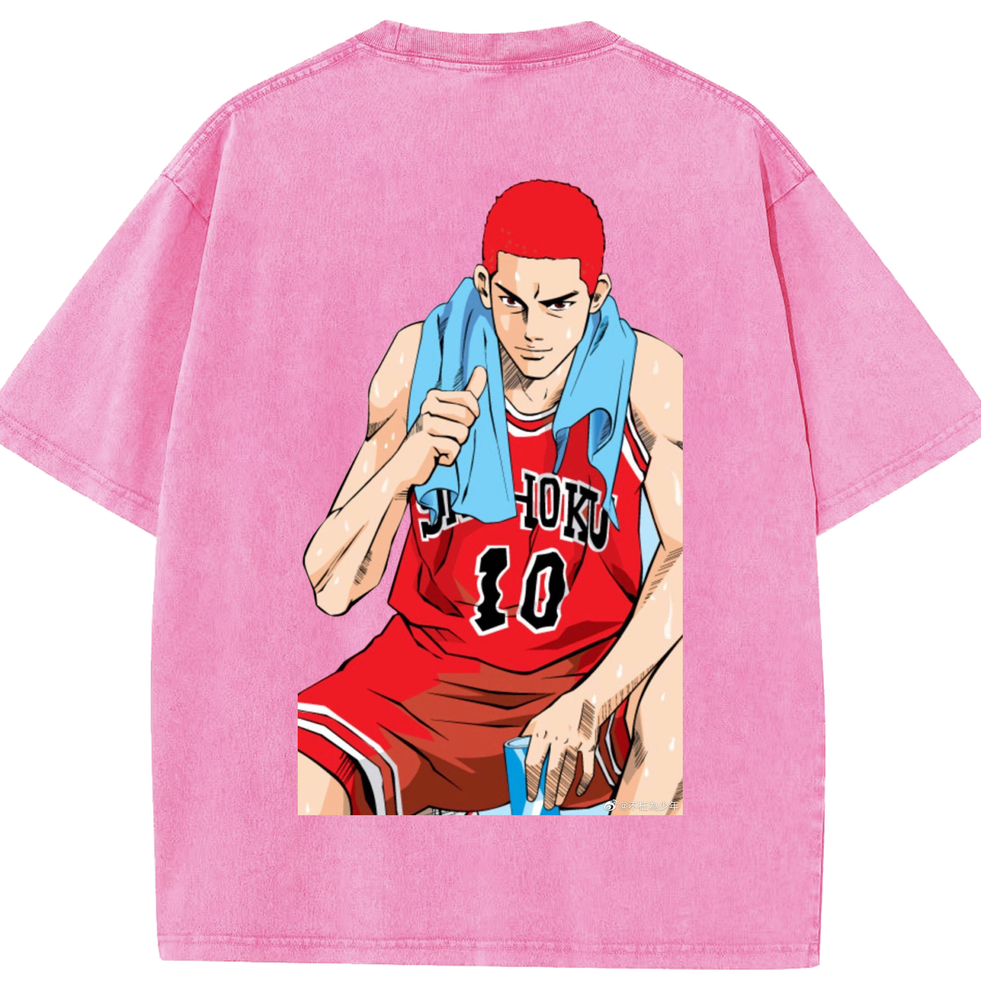 （画像用） SLAM DUNK／スラムダンク 綿100% ヴィンテージ風 半袖Tシャツ（背面プリント）